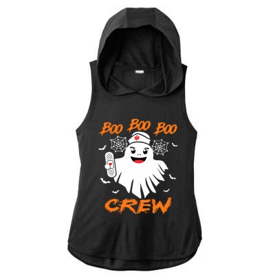 Boo Boo Crew Nurse Halloween Nurse For Women Ladies PosiCharge Tri-Blend Wicking Draft Hoodie Tank