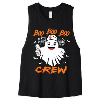 Boo Boo Crew Nurse Halloween Nurse For Women Women's Racerback Cropped Tank