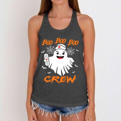 Boo Boo Crew Nurse Halloween Nurse For Women Women's Knotted Racerback Tank