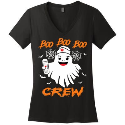 Boo Boo Crew Nurse Halloween Nurse For Women Women's V-Neck T-Shirt