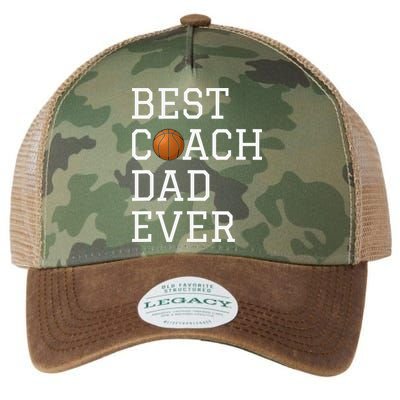 Best Basketball Coach Dad Ever Coaching Fathers Legacy Tie Dye Trucker Hat