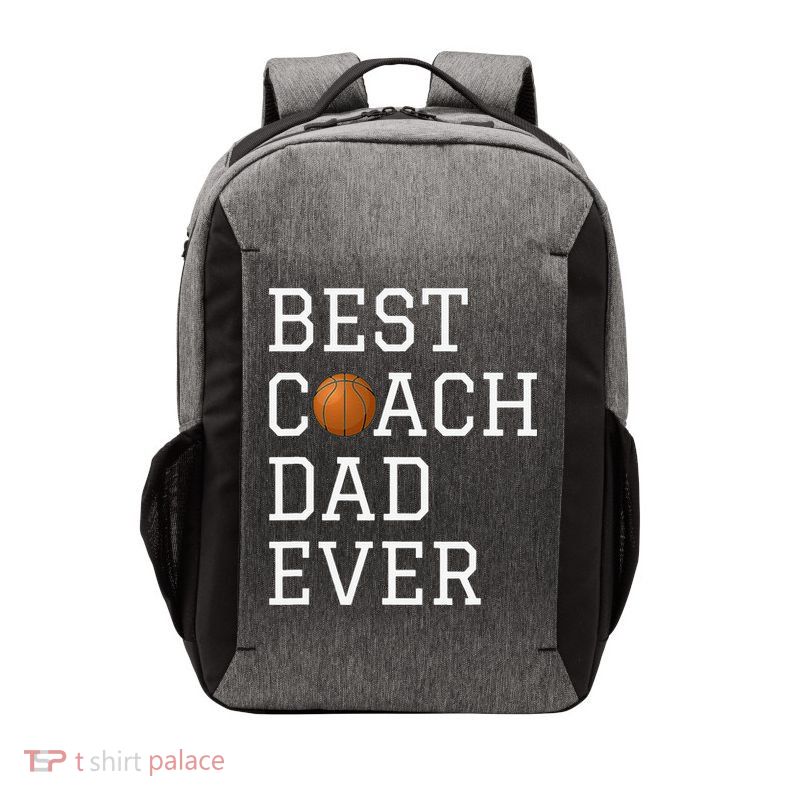 Best Basketball Coach Dad Ever Coaching Fathers Vector Backpack