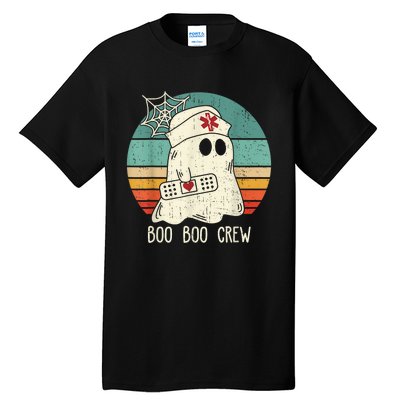 Boo Boo Crew Nurse Funny Ghost Halloween Costume Nurse Tall T-Shirt