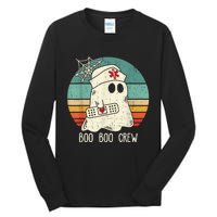 Boo Boo Crew Nurse Funny Ghost Halloween Costume Nurse Tall Long Sleeve T-Shirt