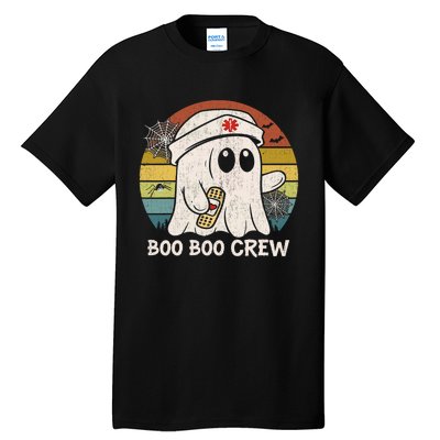 Boo Boo Crew Nurse Funny Ghost Women Halloween Nurse Tall T-Shirt