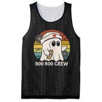 Boo Boo Crew Nurse Funny Ghost Women Halloween Nurse Mesh Reversible Basketball Jersey Tank