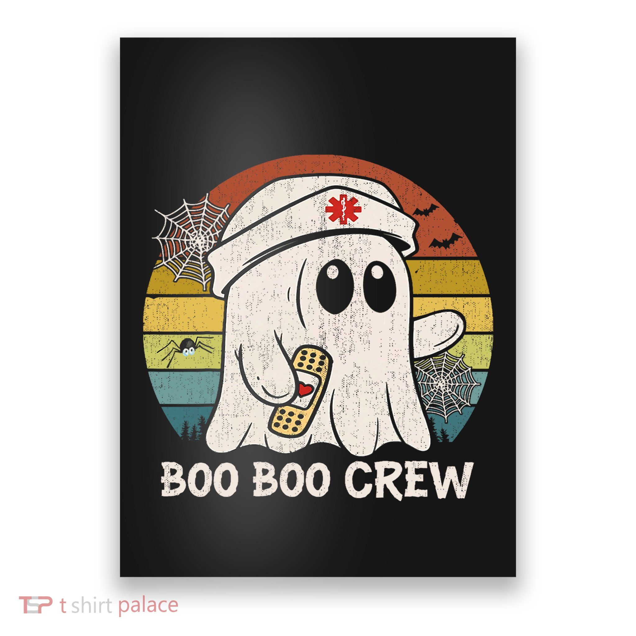 Boo Boo Crew Nurse Funny Ghost Women Halloween Nurse Poster