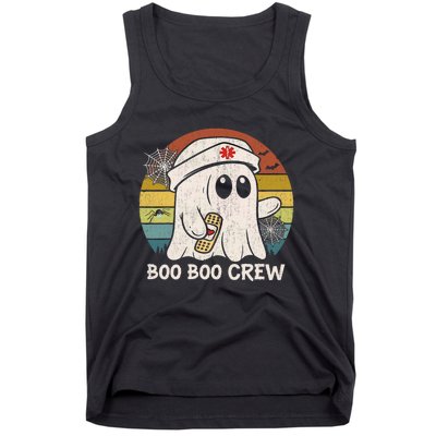 Boo Boo Crew Nurse Funny Ghost Women Halloween Nurse Tank Top