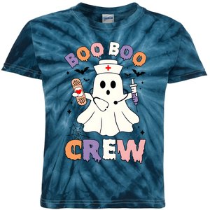 Boo Boo Crew Halloween Nurse Kids Tie-Dye T-Shirt