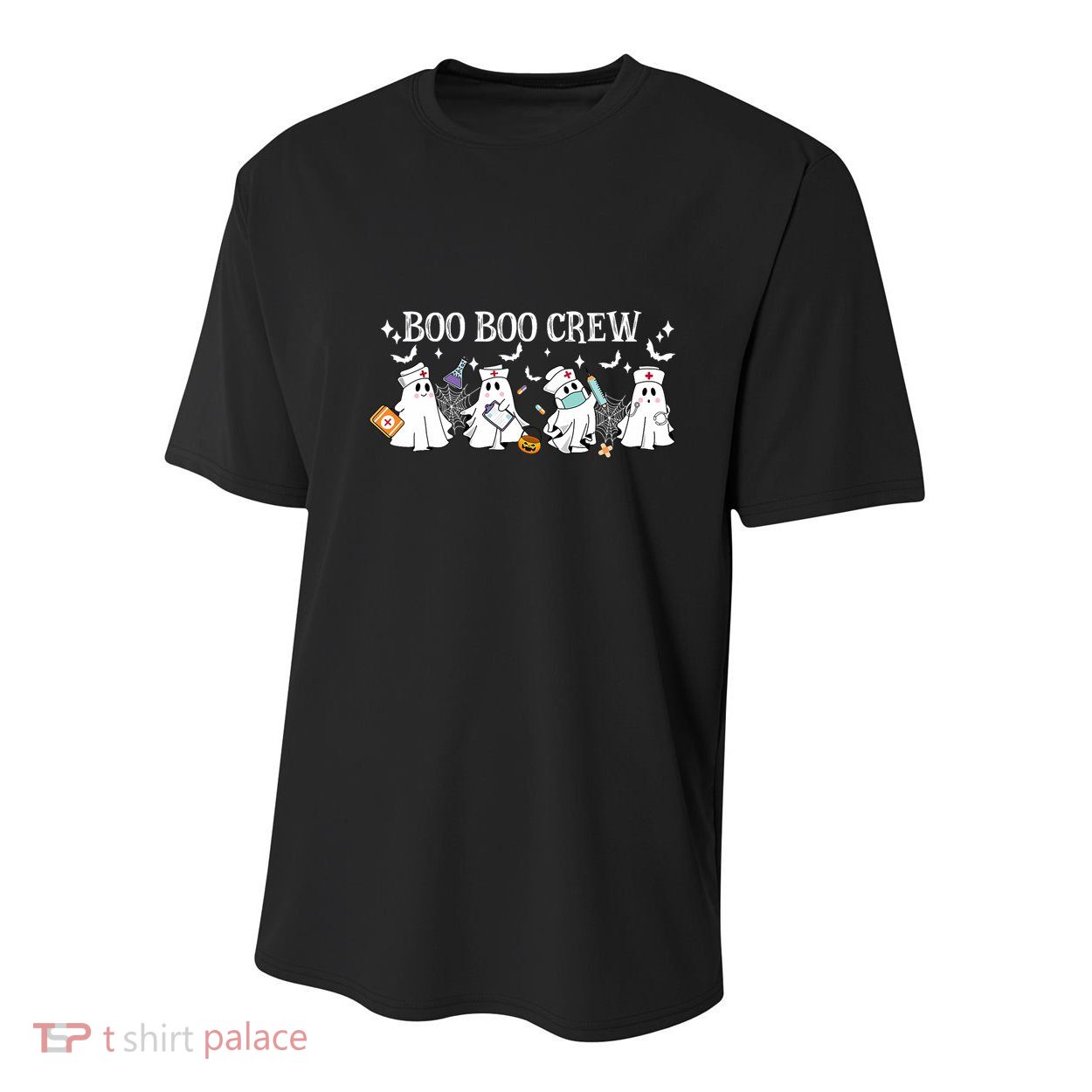 Boo Boo Crew Nurse Ghost Funny Halloween Youth Performance Sprint T-Shirt