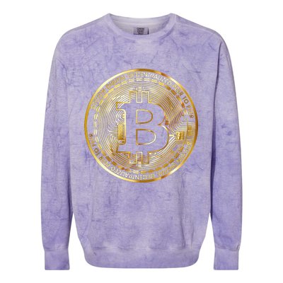 Bitcoin Btc Coin Crypto Trader Bitcoin Future Freedom Colorblast Crewneck Sweatshirt