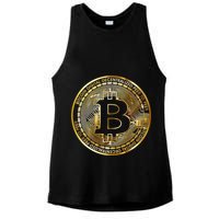 Bitcoin Btc Coin Crypto Trader Bitcoin Future Freedom Ladies PosiCharge Tri-Blend Wicking Tank