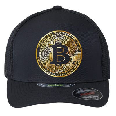 Bitcoin Btc Coin Crypto Trader Bitcoin Future Freedom Flexfit Unipanel Trucker Cap