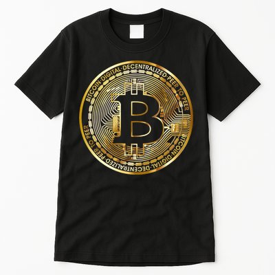 Bitcoin Btc Coin Crypto Trader Bitcoin Future Freedom Tall T-Shirt