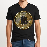 Bitcoin Btc Coin Crypto Trader Bitcoin Future Freedom V-Neck T-Shirt