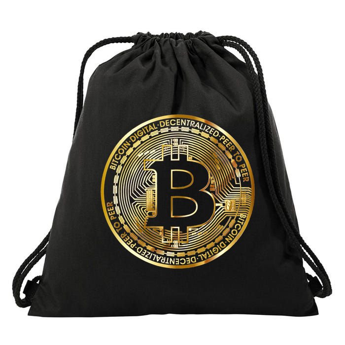 Bitcoin Btc Coin Crypto Trader Bitcoin Future Freedom Drawstring Bag