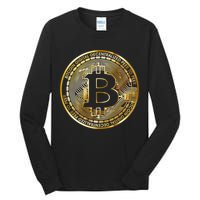 Bitcoin Btc Coin Crypto Trader Bitcoin Future Freedom Tall Long Sleeve T-Shirt