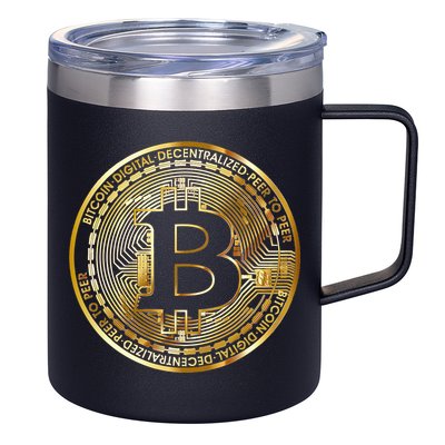 Bitcoin Btc Coin Crypto Trader Bitcoin Future Freedom 12oz Stainless Steel Coffee Mug