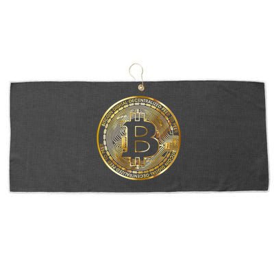 Bitcoin Btc Coin Crypto Trader Bitcoin Future Freedom Large Microfiber Waffle Golf Towel