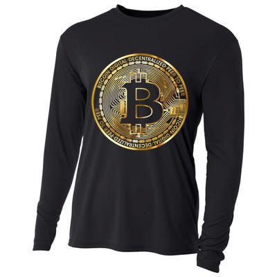 Bitcoin Btc Coin Crypto Trader Bitcoin Future Freedom Cooling Performance Long Sleeve Crew