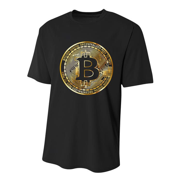 Bitcoin Btc Coin Crypto Trader Bitcoin Future Freedom Youth Performance Sprint T-Shirt