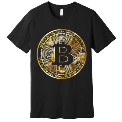 Bitcoin Btc Coin Crypto Trader Bitcoin Future Freedom Premium T-Shirt