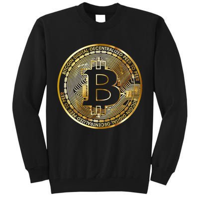 Bitcoin Btc Coin Crypto Trader Bitcoin Future Freedom Tall Sweatshirt