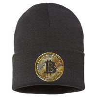 Bitcoin Btc Coin Crypto Trader Bitcoin Future Freedom Sustainable Knit Beanie