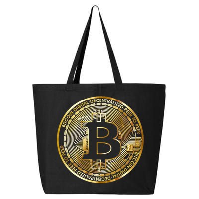 Bitcoin Btc Coin Crypto Trader Bitcoin Future Freedom 25L Jumbo Tote