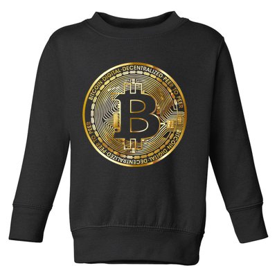 Bitcoin Btc Coin Crypto Trader Bitcoin Future Freedom Toddler Sweatshirt
