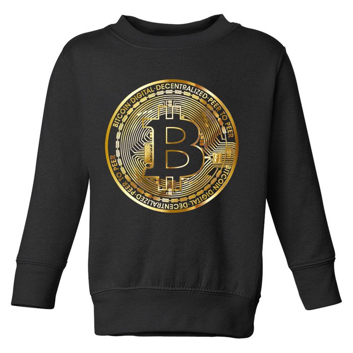 Bitcoin Btc Coin Crypto Trader Bitcoin Future Freedom Toddler Sweatshirt