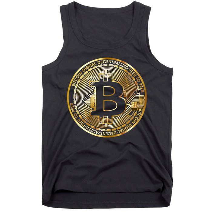 Bitcoin Btc Coin Crypto Trader Bitcoin Future Freedom Tank Top