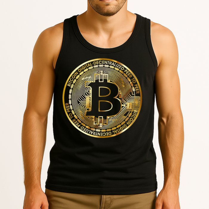 Bitcoin Btc Coin Crypto Trader Bitcoin Future Freedom Tank Top