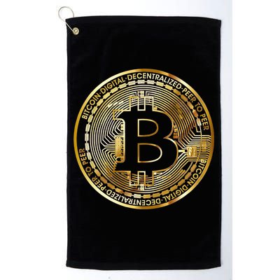 Bitcoin Btc Coin Crypto Trader Bitcoin Future Freedom Golf Towel