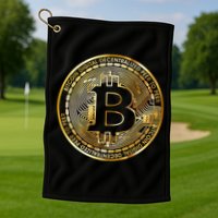 Bitcoin Btc Coin Crypto Trader Bitcoin Future Freedom Golf Towel
