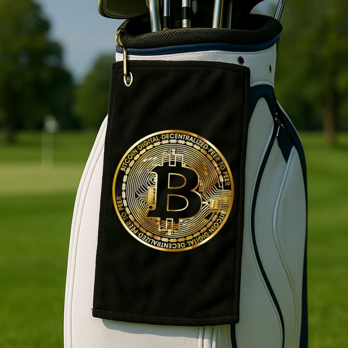 Bitcoin Btc Coin Crypto Trader Bitcoin Future Freedom Golf Towel