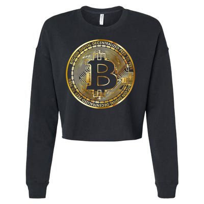 Bitcoin Btc Coin Crypto Trader Bitcoin Future Freedom Cropped Pullover Crew