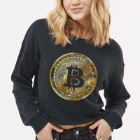 Bitcoin Btc Coin Crypto Trader Bitcoin Future Freedom Cropped Pullover Crew