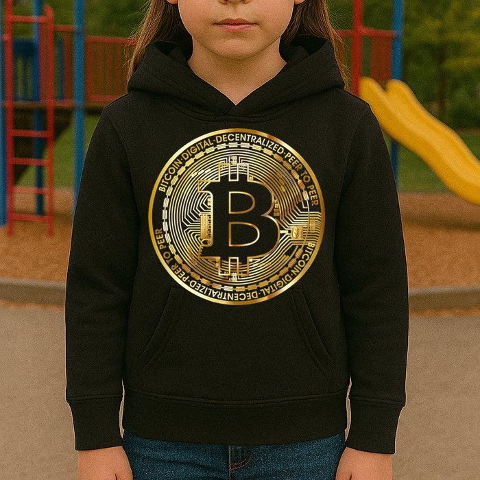 Bitcoin Btc Coin Crypto Trader Bitcoin Future Freedom Kids Hoodie