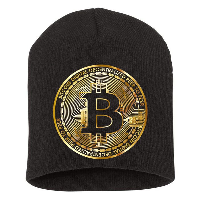 Bitcoin Btc Coin Crypto Trader Bitcoin Future Freedom Short Acrylic Beanie