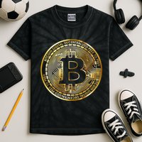 Bitcoin Btc Coin Crypto Trader Bitcoin Future Freedom Kids Tie-Dye T-Shirt