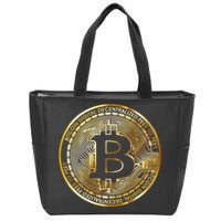 Bitcoin Btc Coin Crypto Trader Bitcoin Future Freedom Zip Tote Bag