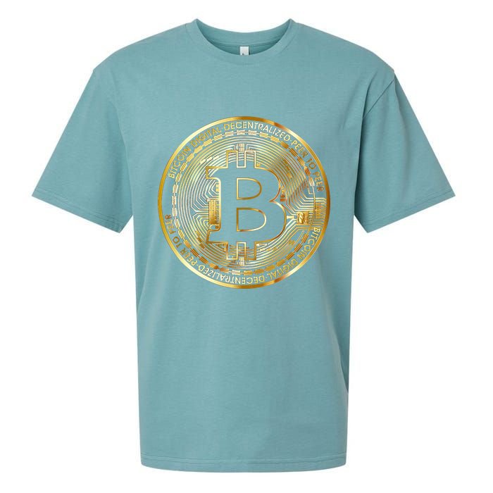 Bitcoin Btc Coin Crypto Trader Bitcoin Future Freedom Sueded Cloud Jersey T-Shirt