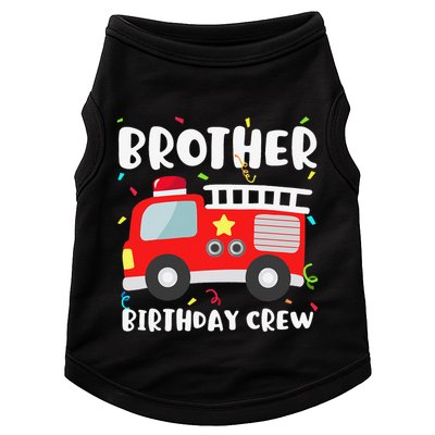 Brother Birthday Crew Fire Truck Party Firefighter Doggie Tank