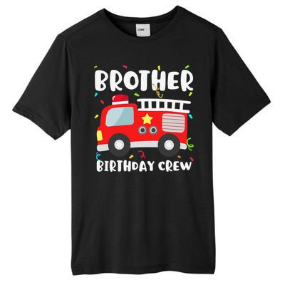 Brother Birthday Crew Fire Truck Party Firefighter Tall Fusion ChromaSoft Performance T-Shirt