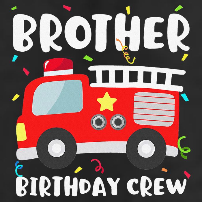 Brother Birthday Crew Fire Truck Party Firefighter Beanie