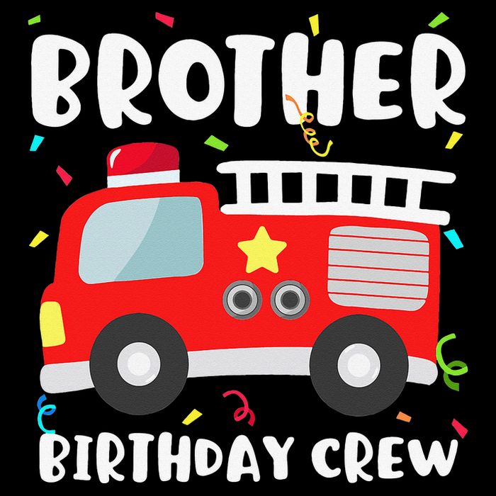 Brother Birthday Crew Fire Truck Party Firefighter 16 in Basic Backpack