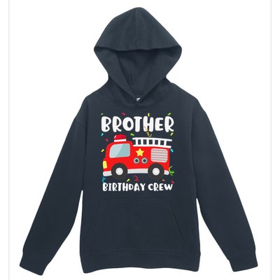 Brother Birthday Crew Fire Truck Party Firefighter Urban Pullover Hoodie