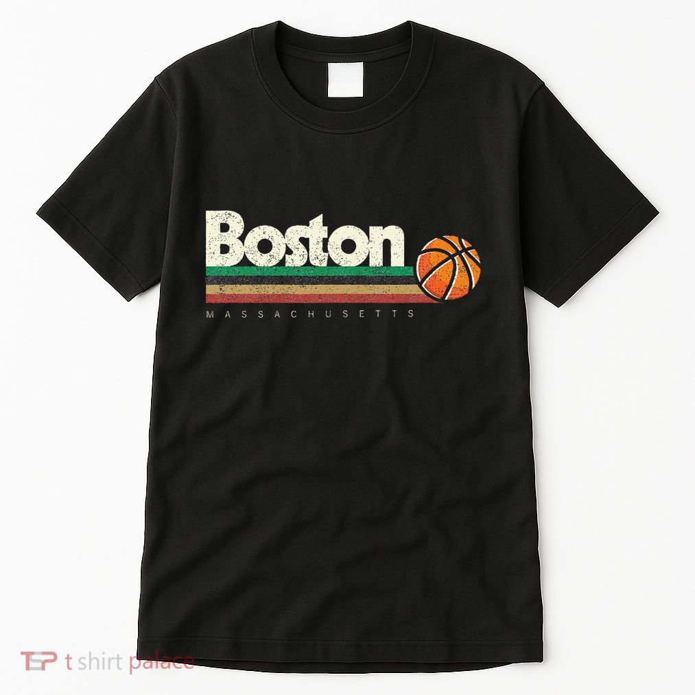 Basketball Boston City Bball Retro Stripes Tall T-Shirt