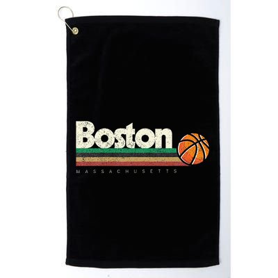 Basketball Boston City Bball Retro Stripes Golf Towel